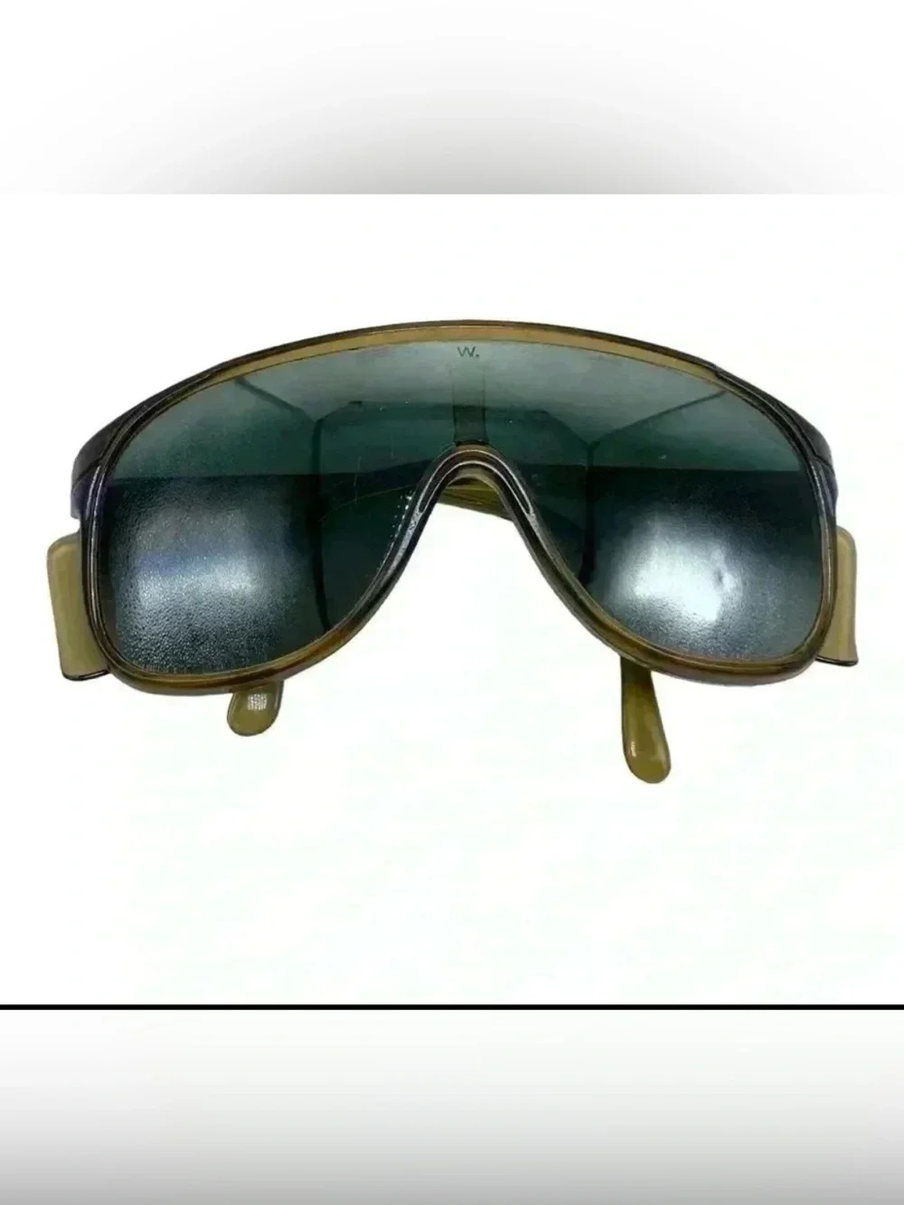 Willson vintage shield safety mirrored shield sunglasses retro shield wings 80s